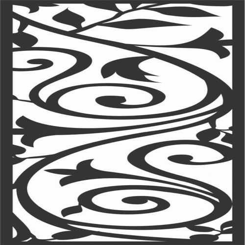 طرح الگوهای صفحه گلدار طراحی - floral screen patterns design 52 - برای دستگاه CNC چوب و لیزر (سی ان سی)