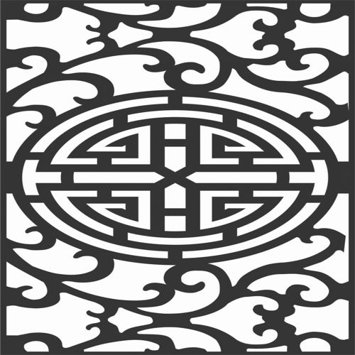 طرح الگوهای صفحه گلدار طراحی 60 - floral screen patterns design 60 - برای دستگاه CNC چوب و لیزر (سی ان سی)