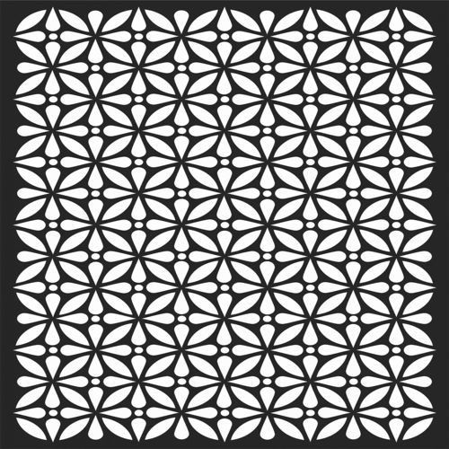طرح الگوهای گل صفحه طراحی - floral screen patterns design 62 - برای دستگاه CNC چوب و لیزر (سی ان سی)