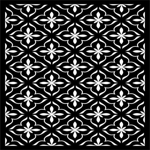 طرح الگوهای صفحه گلدار طراحی 6 - floral screen patterns design 65 - برای دستگاه CNC چوب و لیزر (سی ان سی)