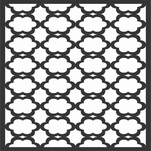 طرح الگوهای صفحه گلدار طراحی - floral screen patterns design 71 - برای دستگاه CNC چوب و لیزر (سی ان سی)