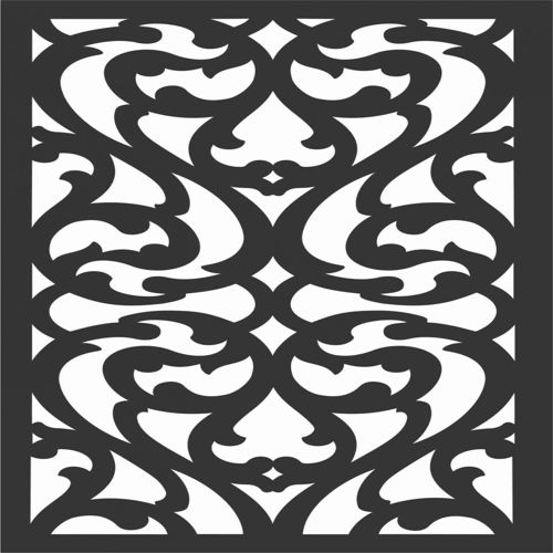 طرح الگوهای گل صفحه طراحی 76 - floral screen patterns design 76 - برای دستگاه CNC چوب و لیزر (سی ان سی)