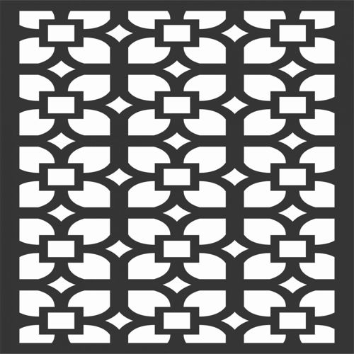 طرح الگوهای گل صفحه طراحی - floral screen patterns design 83 - برای دستگاه CNC چوب و لیزر (سی ان سی)