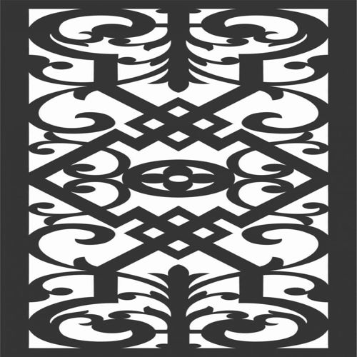 طرح الگوهای گل صفحه طراحی - floral screen patterns design 92 - برای دستگاه CNC چوب و لیزر (سی ان سی)