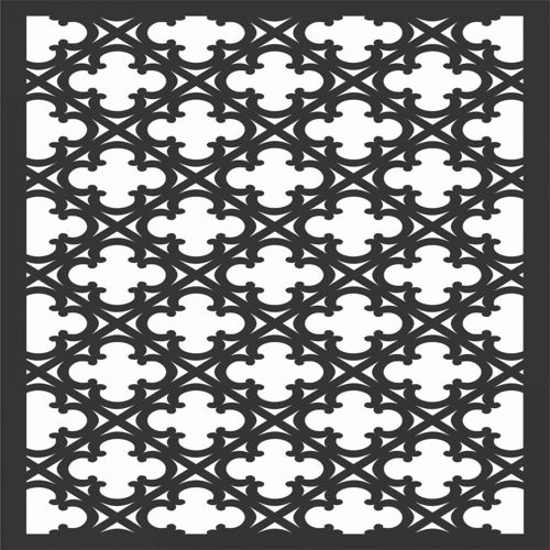 طرح الگوهای گل صفحه طراحی - floral screen patterns design 94 - برای دستگاه CNC چوب و لیزر (سی ان سی)