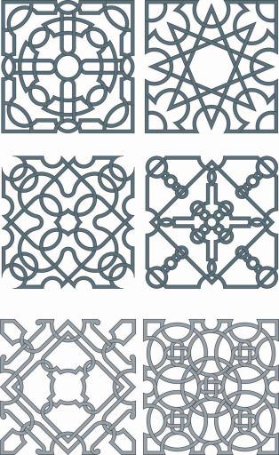 طرح الگوهای صفحه گلدار طراحی - floral screen patterns design 131 - برای دستگاه CNC چوب و لیزر (سی ان سی)