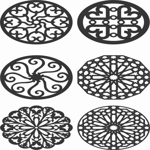 طرح الگوهای گل صفحه طراحی - floral screen patterns design 133 - برای دستگاه CNC چوب و لیزر (سی ان سی)
