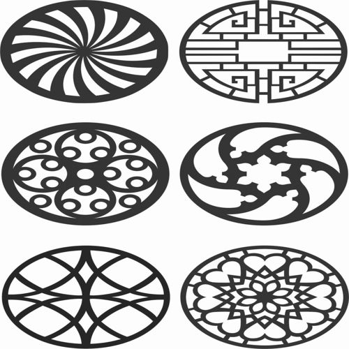 طرح الگوهای صفحه گلدار طراحی - floral screen patterns design 141 - برای دستگاه CNC چوب و لیزر (سی ان سی)
