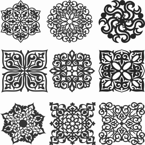 طرح الگوهای صفحه گلدار طراحی - floral screen patterns design 147 - برای دستگاه CNC چوب و لیزر (سی ان سی)