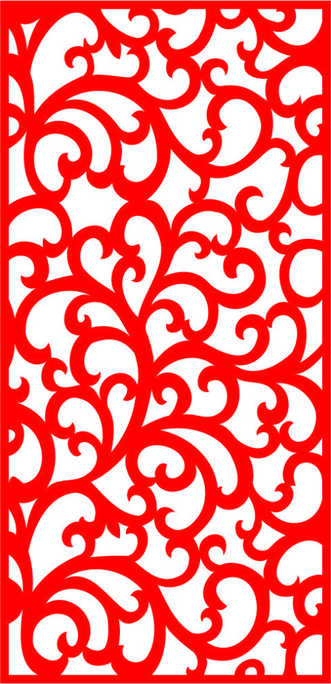 طرح الگوهای صفحه گلدار طراحی - floral screen patterns design 148 - برای دستگاه CNC چوب و لیزر (سی ان سی)