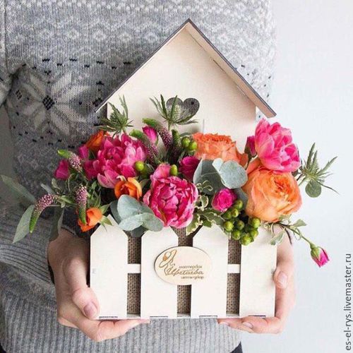 طرح سبد گل خانه برای برش لیزری c - flower basket home for laser cut vec - برای دستگاه CNC چوب و لیزر (سی ان سی)
