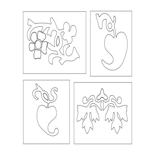 طرح‌های گل ساده - flower designs simple - برای دستگاه CNC چوب و لیزر (سی ان سی)