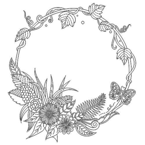 طرح flower-frame