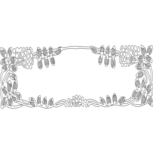 طرح گل پنل صفحه - flowers panel screen - برای دستگاه CNC چوب و لیزر (سی ان سی)