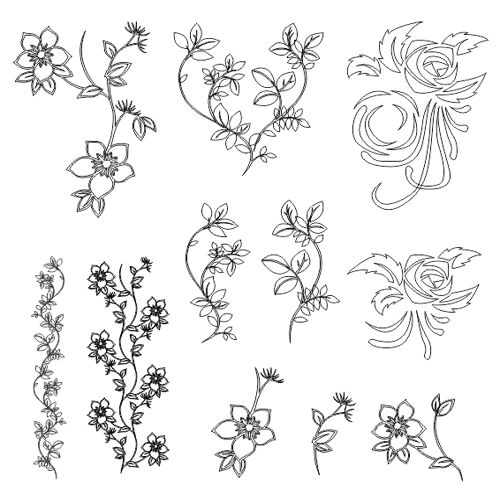 طرح flowers-vector
