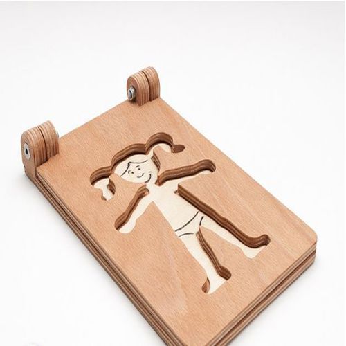 طرح foldable-doll-drawing-for-laser-cut