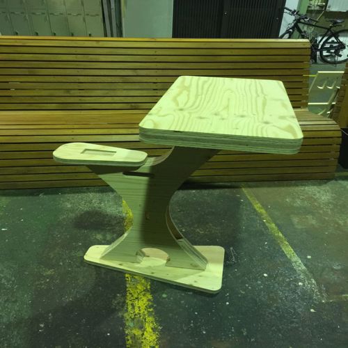 طرح میز صندلی تاشو میز - folding chair table - برای دستگاه CNC چوب و لیزر (سی ان سی)