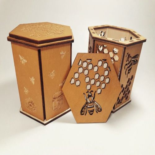 طرح برای حمل و نگهداری عسل لیزری - for carrying and storing honey for laser cut ve - برای دستگاه CNC چوب و لیزر (سی ان سی)