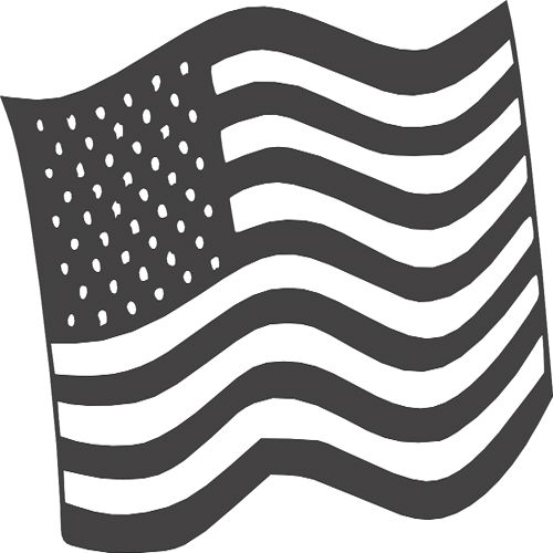 طرح لوگوی پرچم آمریکا - american flag logo - برای دستگاه CNC چوب و لیزر (سی ان سی)