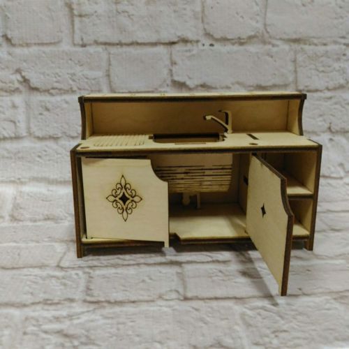 طرح مبلمان برای خانه عروسکی طرح برای برش لیزری - furniture for dollhouse layout for laser cutting - برای دستگاه CNC چوب و لیزر (سی ان سی)
