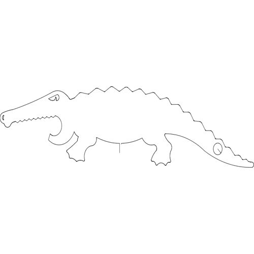 طرح گیتور - gator - برای دستگاه CNC چوب و لیزر (سی ان سی)