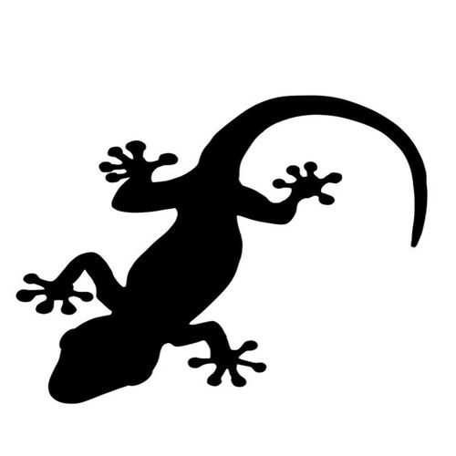 طرح گکو پلنگ گکو کلیپارت سیلوئت - gecko leopard gecko clipart silhouette - برای دستگاه CNC چوب و لیزر (سی ان سی)