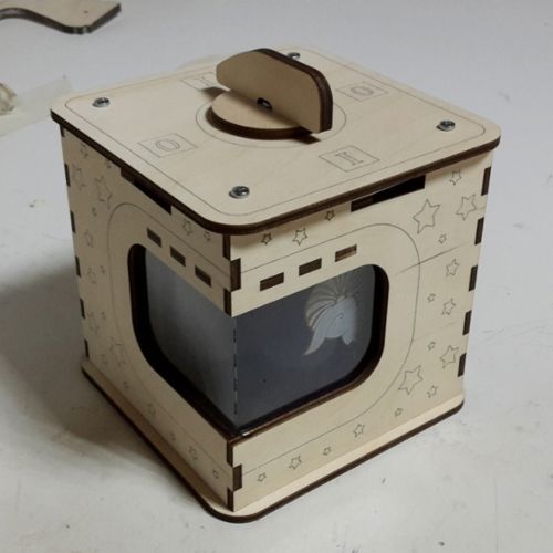 طرح جعبه هدیه برای یک لیوان استاندارد مخصوص برش لیزری هزینه - gift box for a standard mug for laser cutting ve - برای دستگاه CNC چوب و لیزر (سی ان سی)