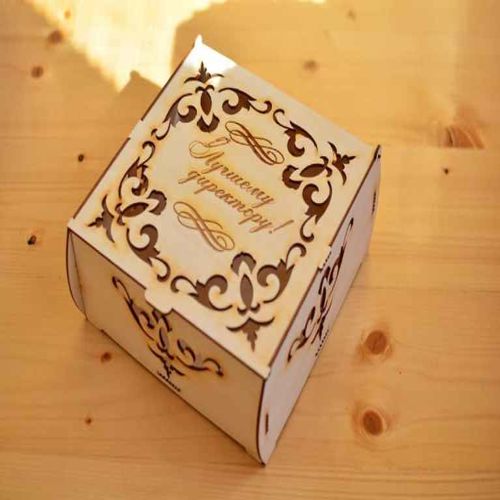 طرح جعبه هدیه برای سال نو برای برش لیزری - gift box for new year for laser cutting ve - برای دستگاه CNC چوب و لیزر (سی ان سی)