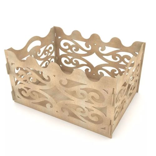 طرح جعبه هدیه برای مهمانی برش لیزری سه بعدی پازل - gift box for party laser cut 3d puzzle ve - برای دستگاه CNC چوب و لیزر (سی ان سی)