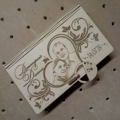 طرح جعبه هدیه تخته سه لا جعبه کتاب میلی‌متری - gift box plywood 3mm book box ve - برای دستگاه CNC چوب و لیزر (سی ان سی)