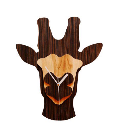 طرح ساعت باغ وحش زرافه - giraffe zoo clock ve - برای دستگاه CNC چوب و لیزر (سی ان سی)