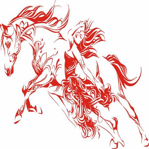 طرح دختران با اسب‌ها برای حکاکی نقاشی - girls with horses for engraving drawing ve - برای دستگاه CNC چوب و لیزر (سی ان سی)