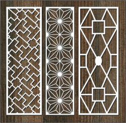 طرح الگوی ستون قاب شیشه ای برای برش لیزر cnc - glass frame column pattern for laser cut cnc - برای دستگاه CNC چوب و لیزر (سی ان سی)