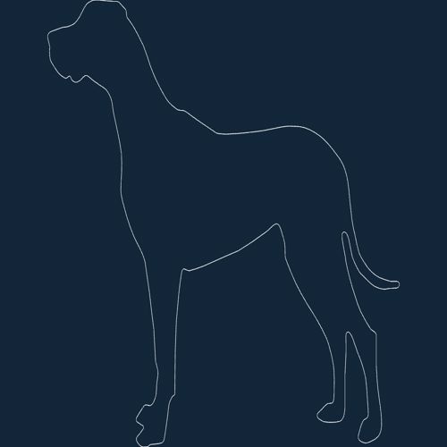 طرح گریت دن - great dane - برای دستگاه CNC چوب و لیزر (سی ان سی)