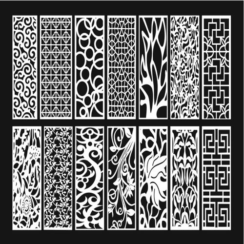 طرح طراحی گریل الگوی دکوراسیون - grill design pattern decoration 2 - برای دستگاه CNC چوب و لیزر (سی ان سی)