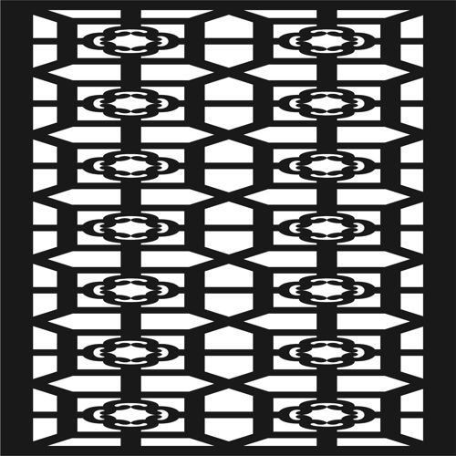 طرح طراحی گریل الگوی دکوراسیون صفحه طراحی برای برش لیزری - grill design pattern decoration screen design for laser cut ve - برای دستگاه CNC چوب و لیزر (سی ان سی)