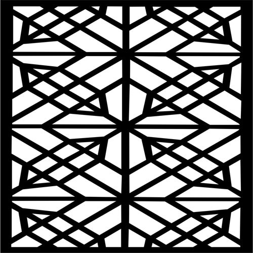 طرح طراحی گریل الگوی دکوراسیون صفحه درز طراحی برای برش لیزری - grill design pattern decoration seamless screen design for laser cut ve - برای دستگاه CNC چوب و لیزر (سی ان سی)