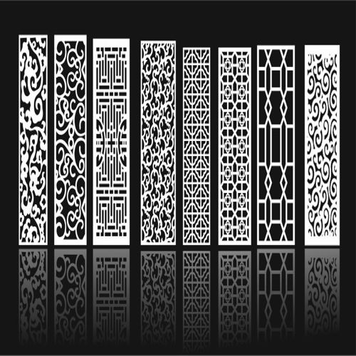 طرح گریل طراحی الگوی طراحی تزئینات صفحه نمایش مجموعه برای برش لیزری - grill design pattern design decoration screens set for laser cut ve - برای دستگاه CNC چوب و لیزر (سی ان سی)