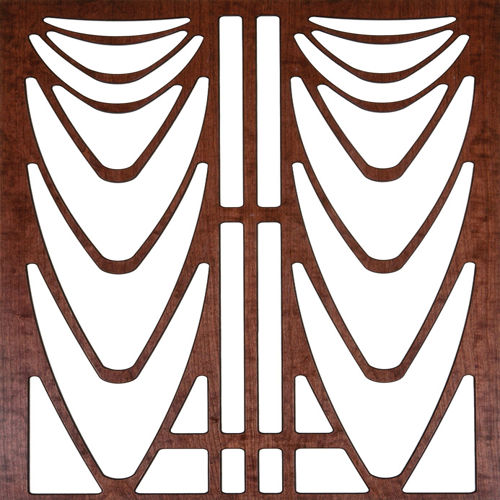 طرح الگوی جلوبندی 300 v 4 3 - grille pattern 300 v14 3 - برای دستگاه CNC چوب و لیزر (سی ان سی)