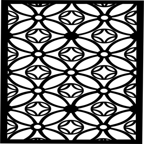 طرح الگوی گریل تزئین صفحه یکپارچه برای برش لیزری - grill pattern decoration screen seamless for laser cut ve - برای دستگاه CNC چوب و لیزر (سی ان سی)
