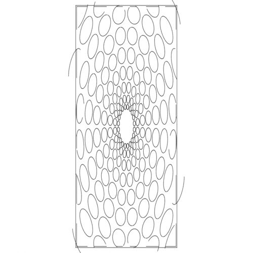 طرح وکتور یک جداکننده (پارتیشن) دایره‌ای سه‌بعدی برای برش - hak 3d yuvarlak1 seperat r - برای دستگاه CNC چوب و لیزر (سی ان سی)