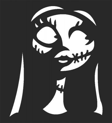 طرح هالووین عروس جسد - halloween corpse bride - برای دستگاه CNC چوب و لیزر (سی ان سی)