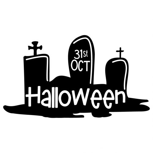 طرح هالووین سنگ مقبره قبر - halloween tomb stones graves - برای دستگاه CNC چوب و لیزر (سی ان سی)
