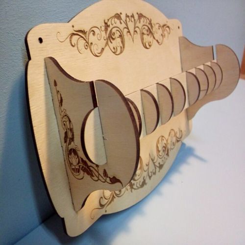 طرح آویز برای حوله کاغذی برای برش لیزری - hanger for paper towel for laser cut ve - برای دستگاه CNC چوب و لیزر (سی ان سی)
