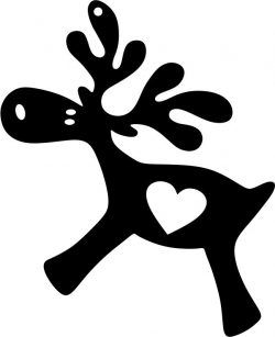 طرح‌های قلب گوزن شمالی برای برچسب پلاسما برش لیزری نیاز به تراش - heart reindeer motifs for laser cut plasma decal - برای دستگاه CNC چوب و لیزر (سی ان سی)