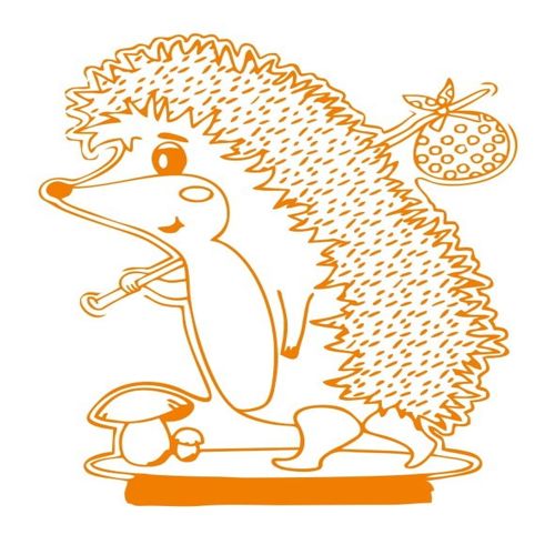 طرح جوجه تیغی با قارچ 3D اکریلیک لامپ حکاکی لیزری - hedgehog with mushroom 3d acrylic lamp laser engraving ve - برای دستگاه CNC چوب و لیزر (سی ان سی)