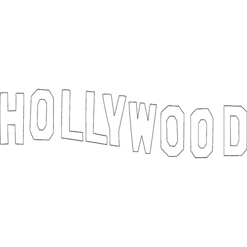 طرح هالیوود سیلوئت - hollywood silhouette - برای دستگاه CNC چوب و لیزر (سی ان سی)