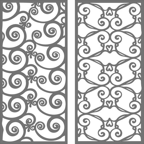 طرح قلاب اتاق نشیمن درز جداکننده جلی پنل برای برش لیزری - hook living room seamless separator jali panel for laser cut ve - برای دستگاه CNC چوب و لیزر (سی ان سی)