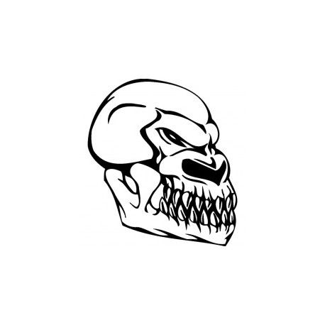 طرح جمجمه ترسناک سر پرنده 004 - horror skull bird head 004 - برای دستگاه CNC چوب و لیزر (سی ان سی)