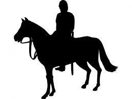 طرح اسب سوارکار سیلوئت - horse rider silhouette - برای دستگاه CNC چوب و لیزر (سی ان سی)